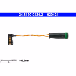 Témoin d'usure, plaquettes de frein ATE 24.8190-0424.2