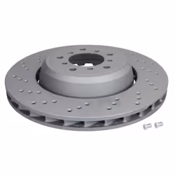 Disque de frein ATE 24.0130-0214.2 avant, ventilé, à haute teneur en carbone, 1 pièce