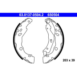 Jeu de mâchoires de frein ATE 03.0137-0504.2