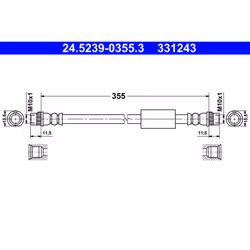 Flexible de frein ATE 24.5239-0355.3