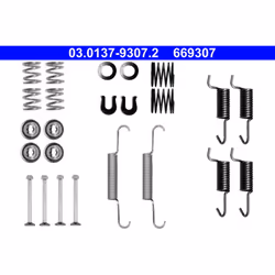 Kit d'accessoires, Mâchoires de frein de stationnement ATE 03.0137-9307.2