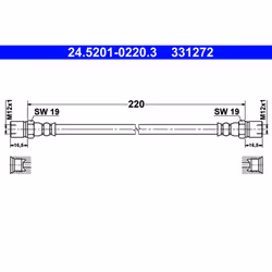 Flexible de frein ATE 24.5201-0220.3