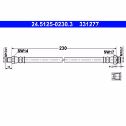 Flexible de frein ATE 24.5125-0230.3