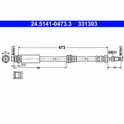 Flexible de frein ATE 24.5141-0473.3