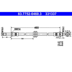 Flexible de frein ATE 83.7752-0460.3