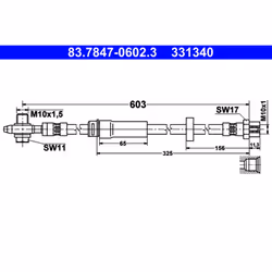 Flexible de frein ATE 83.7847-0602.3