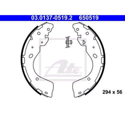 ATE 03.0137-0519.2 Mâchoires De Frein 294 56 sans levier NISSAN: NP300 Navara Pick-up, NP300 Pick-up, FORD: Ranger Mk3