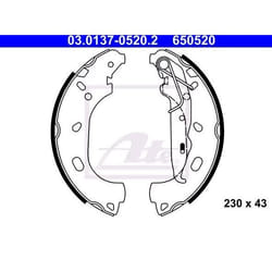 ATE 03.0137-0520.2 Mâchoires De Frein 230 43 avec levier OPEL: Astra H GTC