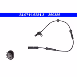Capteur, vitesse de roue ATE 24.0711-6281.3