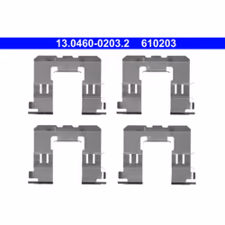 Kit d'accessoires, plaquette de frein ATE 13.0460-0203.2