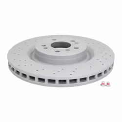 Disque de frein ATE 24.0132-0179.1 avant, ventilé, à haute teneur en carbone, 1 pièce