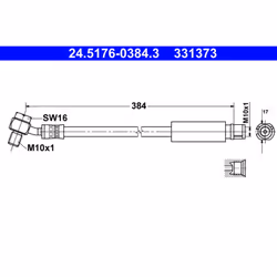 Flexible de frein ATE 24.5176-0384.3
