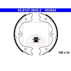 ATE 03.0137-3042.2 Mâchoires De Frein à Main sans levier NISSAN: Pathfinder 3, NP300 Navara Pick-up