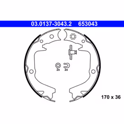 Jeu de mâchoires de frein à main ATE 03.0137-3043.2