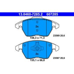 Jeu de plaquettes de frein ATE 13.0460-7285.2, avant