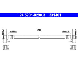 Flexible de frein ATE 24.5201-0290.3