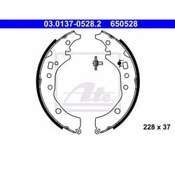 ATE 03.0137-0528.2 Mâchoires De Frein 228 37 sans levier TOYOTA: Yaris III 3/5 portes
