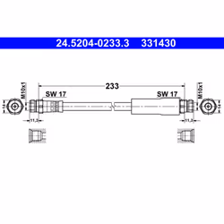 Flexible de frein ATE 24.5204-0233.3
