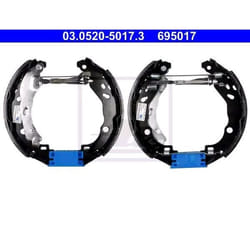 ATE Original TopKit 03.0520-5017.3 Kit de freins, freins à tambours avec cylindre de roue, avec accessoires RENAULT: Clio 4, CLIO 2, CLIO 2 Kasten