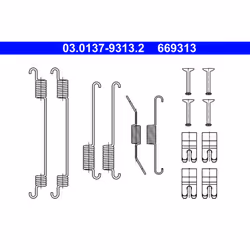 Kit d'accessoires, mâchoires de frein ATE 03.0137-9313.2