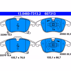 Jeu de plaquettes de frein ATE 13.0460-7313.2, avant