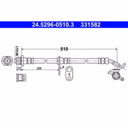Flexible de frein ATE 24.5296-0510.3