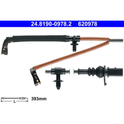 Témoin d'usure, plaquettes de frein ATE 24.8190-0978.2