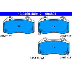Jeu de plaquettes de frein ATE 13.0460-4891.2, avant