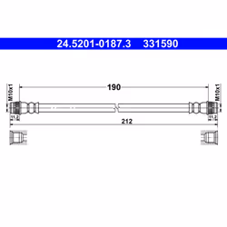 Flexible de frein ATE 24.5201-0187.3