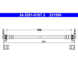 Flexible de frein ATE 24.5201-0187.3