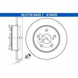 Disque de frein ATE 24.0110-0425.1