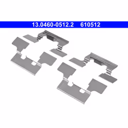 Kit d'accessoires, plaquette de frein ATE 13.0460-0512.2
