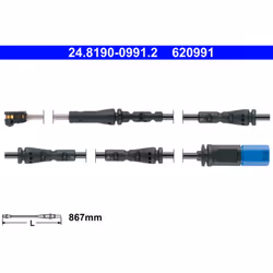 Témoin d'usure, plaquettes de frein ATE 24.8190-0991.2