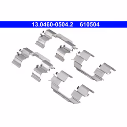 Kit d'accessoires, plaquette de frein ATE 13.0460-0504.2