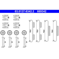 Kit d'accessoires, mâchoires de frein ATE 03.0137-9342.2