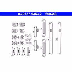 Kit d'accessoires, mâchoires de frein ATE 03.0137-9353.2