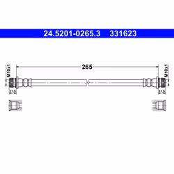 Flexible de frein ATE 24.5201-0265.3