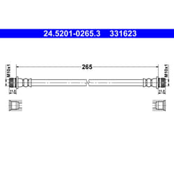 Flexible de frein ATE 24.5201-0265.3