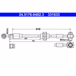 Flexible de frein ATE 24.5176-0402.3