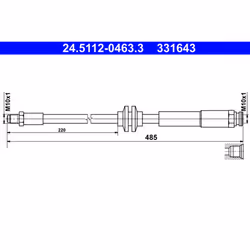 Flexible de frein ATE 24.5112-0463.3