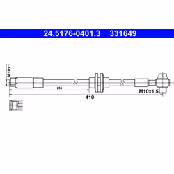 Flexible de frein ATE 24.5176-0401.3