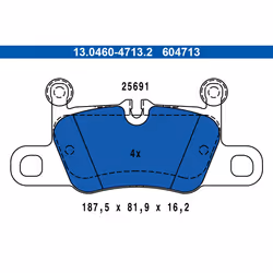 Jeu de plaquettes de frein ATE 13.0460-4713.2