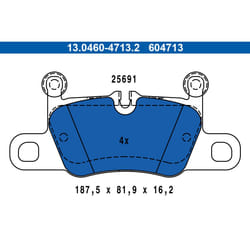 Jeu de plaquettes de frein ATE 13.0460-4713.2