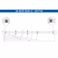 Flexible de frein ATE 24.5237-0341.3