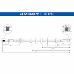 Flexible de frein ATE 24.5103-0472.3
