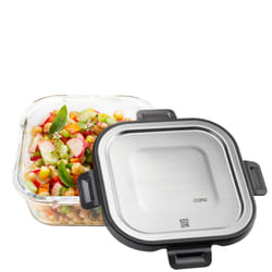 GEFU 12757 Carré contenant 0,8 L Noir, Transparent 1 pièce(s)