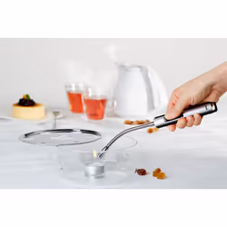 GEFU 12980 briquet cuisine Allume-gaz de cuisine Piezo Noir, Argent
