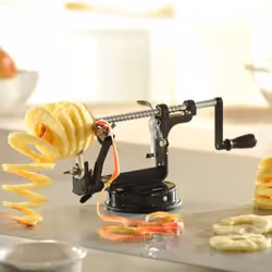 GEFU 13560 Éplucheur Fruits et légumes Éplucheur mécanique Noir, Acier inoxydable