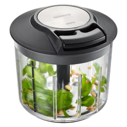 GEFU 13600 ustensile pour râper et émincer Noir, Argent, Transparent
