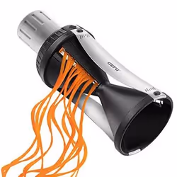 GEFU Spirelli 2.0 trancheuse Manuel Noir, Argent Plastique, Acier inoxydable